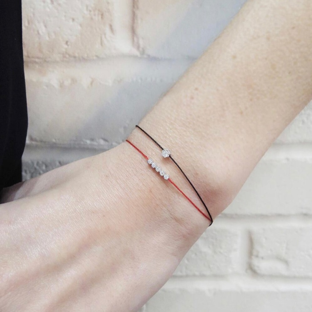 Redline bracket black with silver white diamond